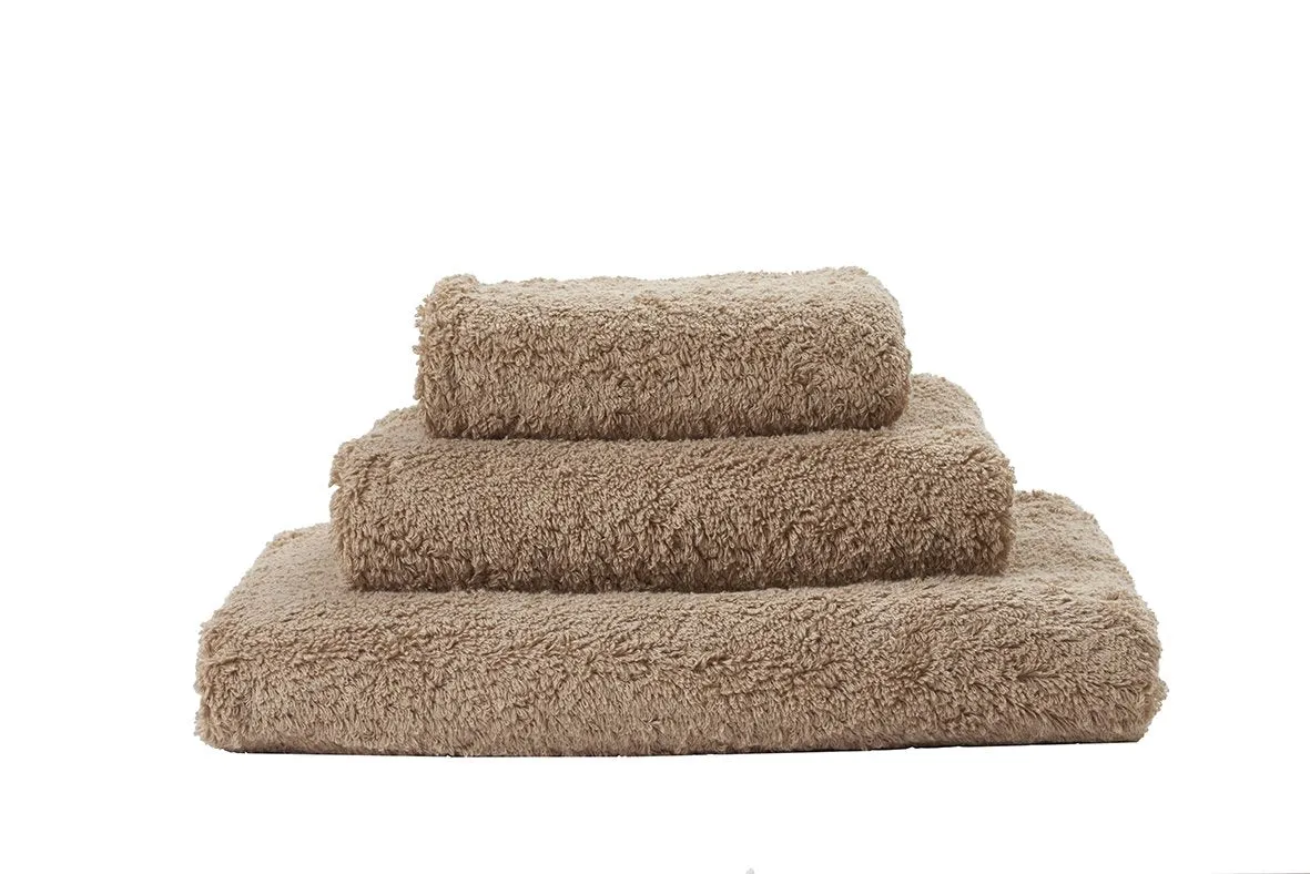 Super Pile Taupe Towels by Abyss and Habidecor