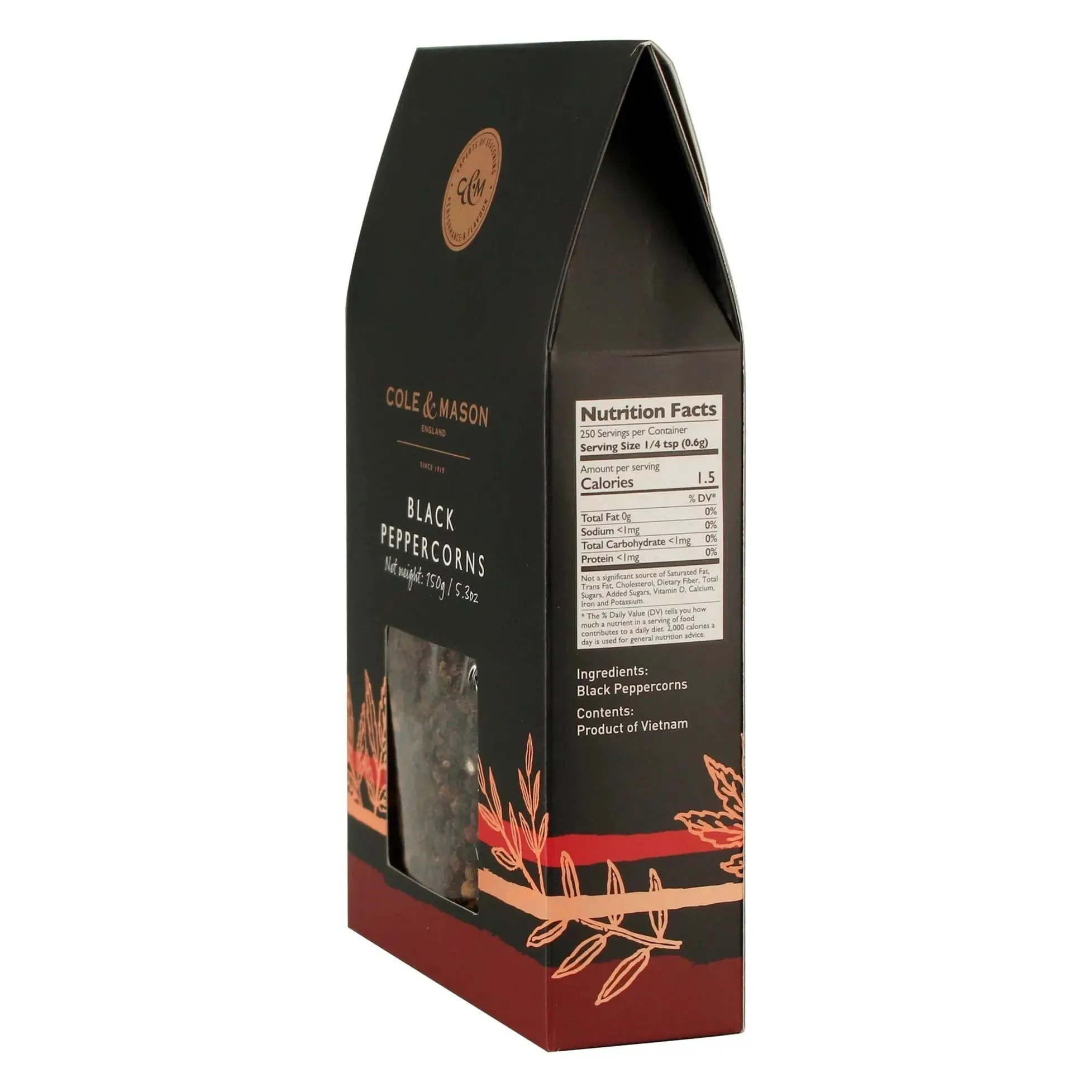 The Cole &amp; Mason Black Peppercorn Refill 5.3OZ