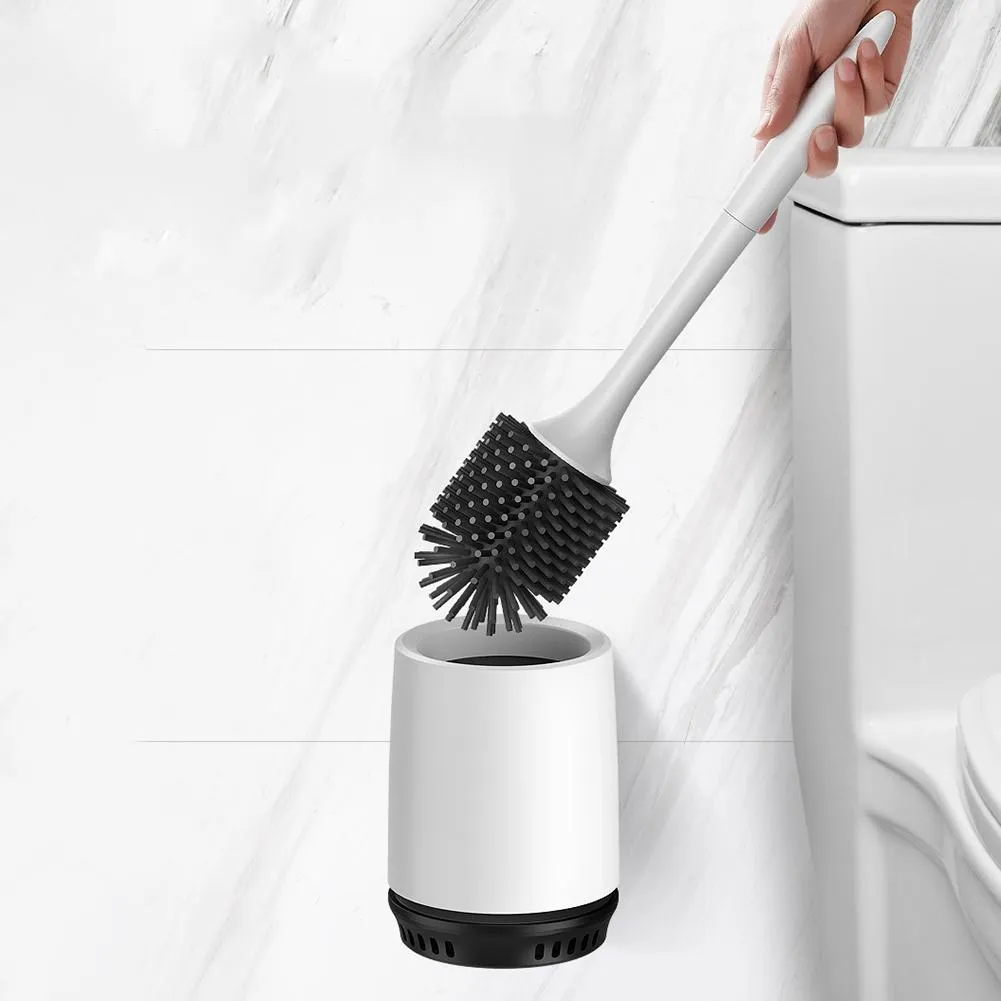 Toilet Brushes with Clean Bristle, with Quick Drying Holder Set