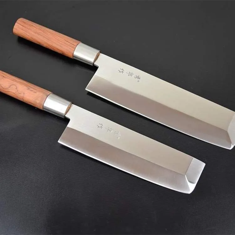 Usuba Bocho Japanese Chef's Vegetable Knife, 5Cr15 Stainless Steel