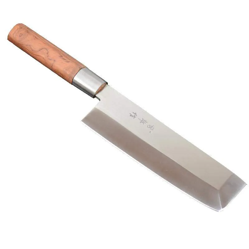 Usuba Bocho Japanese Chef's Vegetable Knife, 5Cr15 Stainless Steel