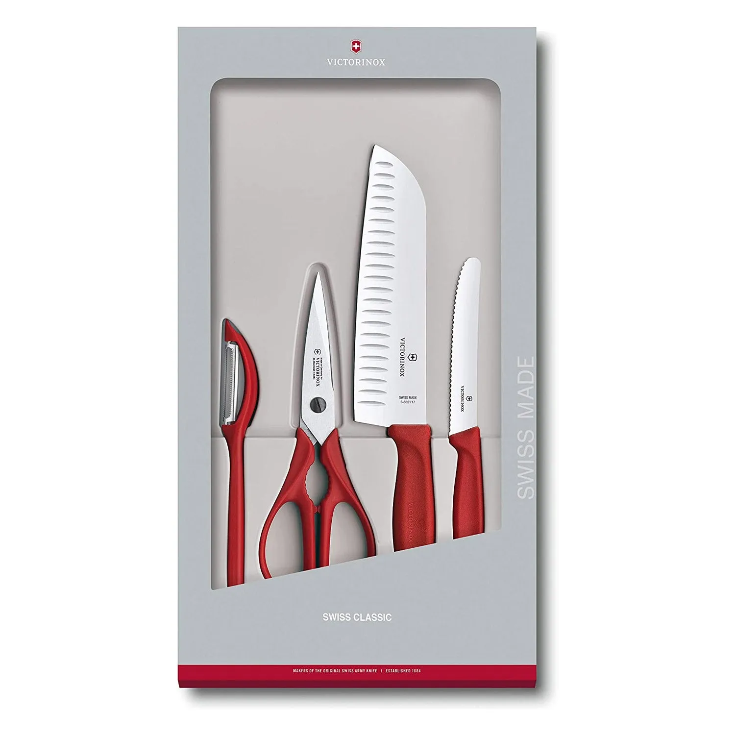 Victorinox Swiss Classic 4 Piece Kitchen Set (Red)