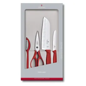 Victorinox Swiss Classic 4 Piece Kitchen Set (Red)