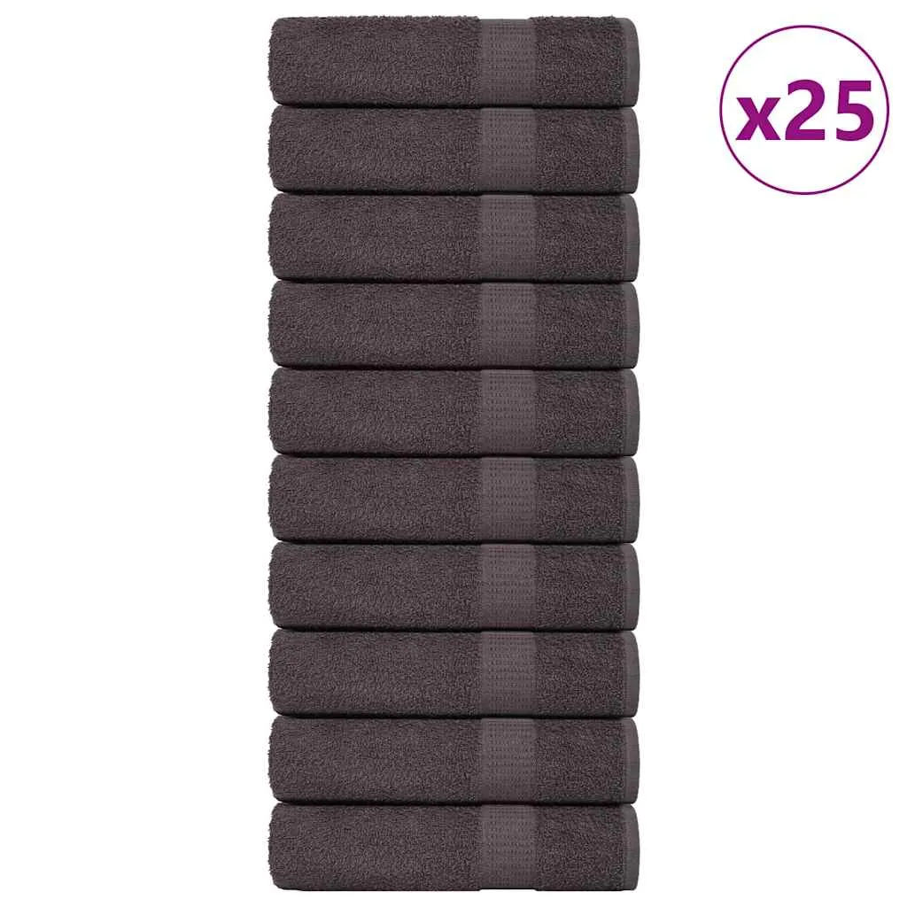 vidaXL Bath Towels 25 pcs Anthracite 100x150 cm 360 gsm 100% Cotton