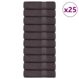 vidaXL Bath Towels 25 pcs Anthracite 100x150 cm 360 gsm 100% Cotton