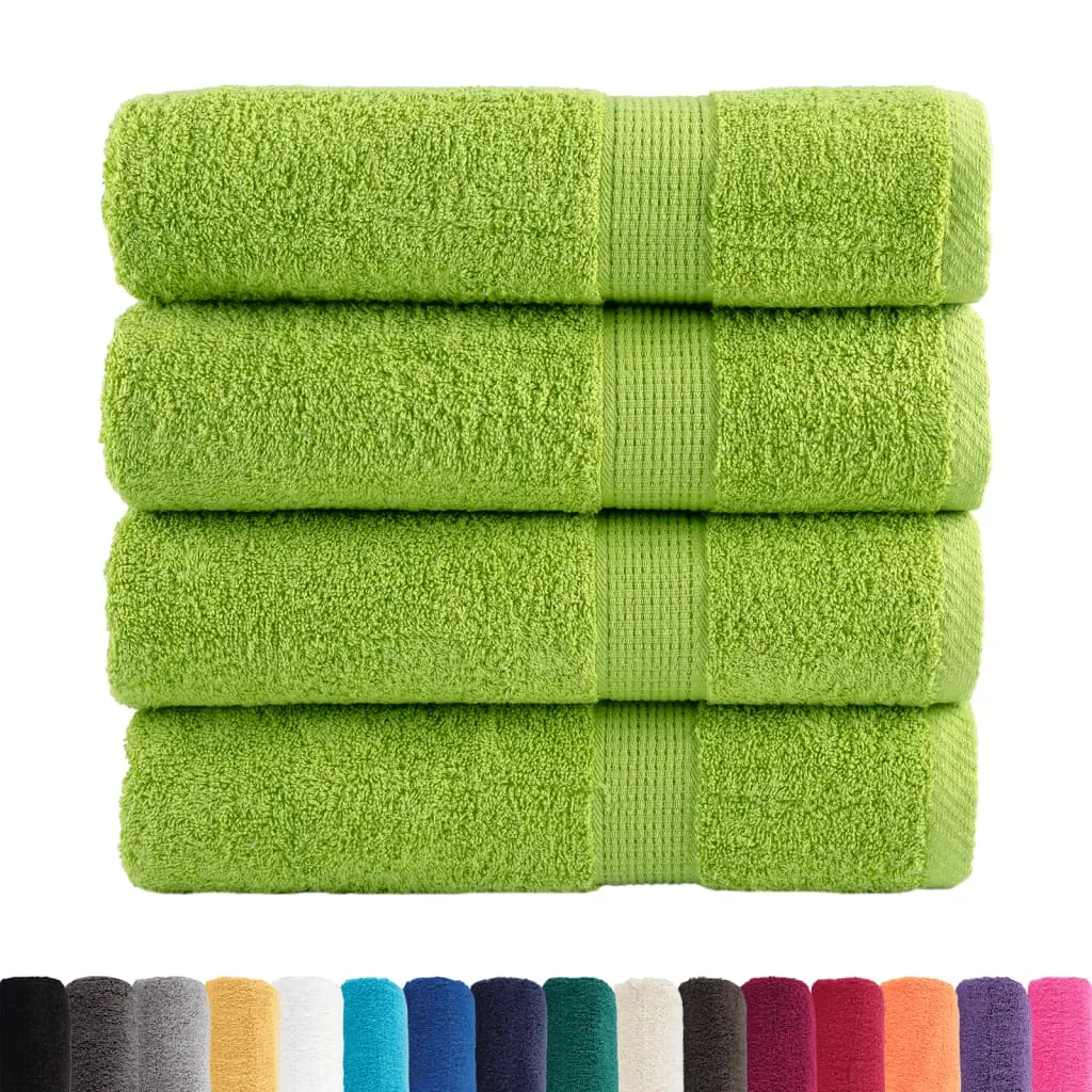 vidaXL Premium Bath Towels SOLUND 4 pcs 100x150 cm 600 gsm