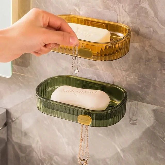 Wall-Mounted Soap Draining Holder