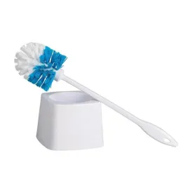 White Toilet Bowel Brush and Holder Set (2-Piece)