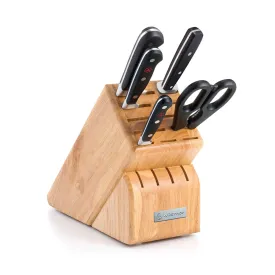 Wusthof Classic 6-Piece Knife Block Set w/Bonus 8'' Cook's Spoon