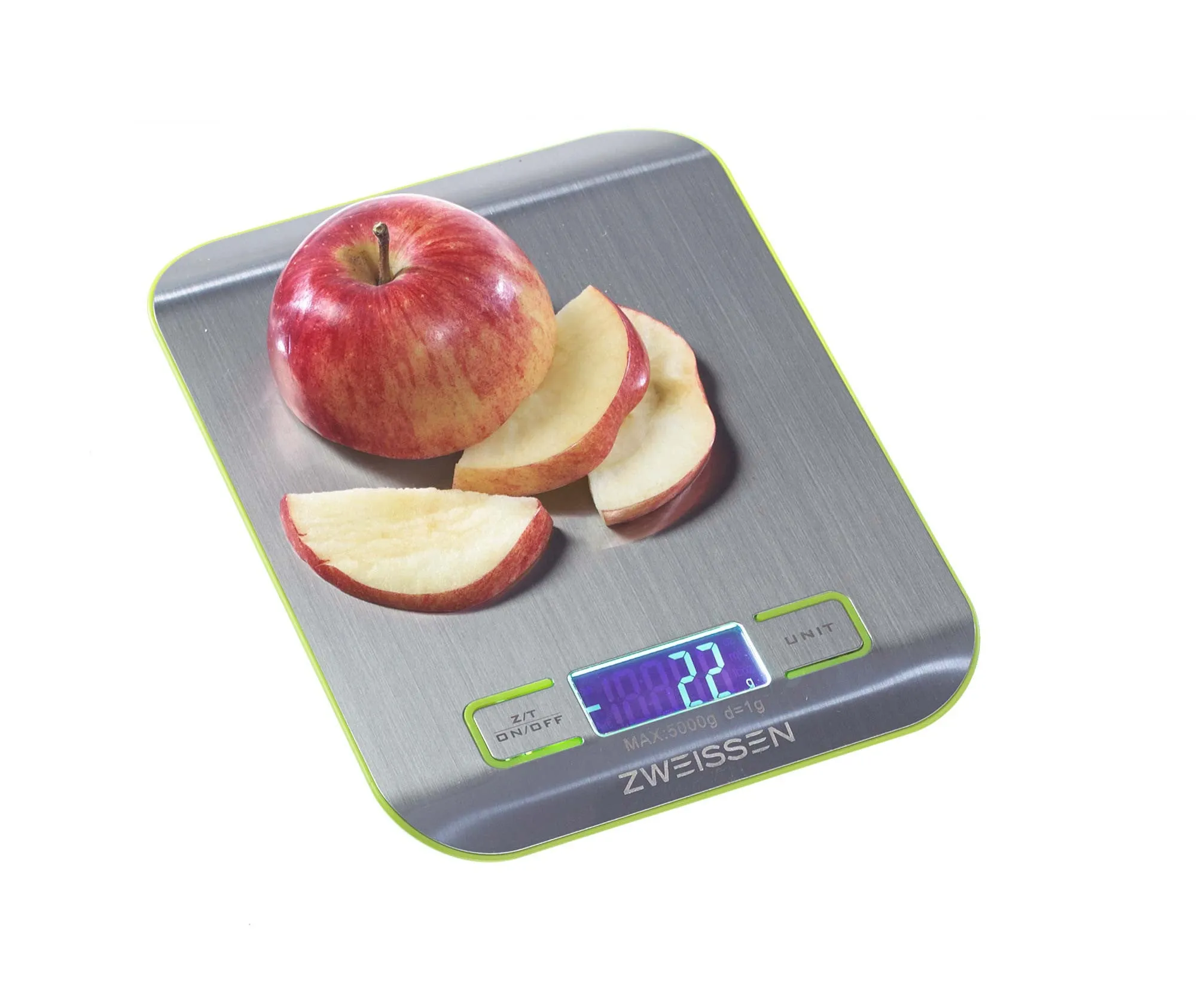 ZWEISSEN Digital Scale: Aprilia - Green, 11lb capacity